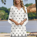 Nadorine Women's Boho Mini Dress with Pockets (US Only)