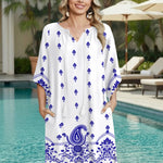 Nadorine Women's Boho Mini Dress with Pockets (US Only)