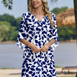 Nadorine Women's Boho Mini Dress with Pockets (US Only)