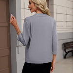 Casual Open Front Cropped Knit Cardigan (US Only)
