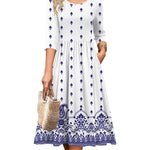 Nadorine Casual Flowy A-Line Midi Sundress with Pockets for Women Casual Beach Vacation Summer 2026