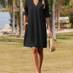 Nadorine Casual Hawaiian Ruffle Sleeve Shift Dress for Women Casual Summer Vacation 2026