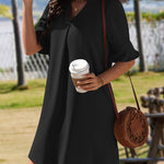 Nadorine Casual Hawaiian Ruffle Sleeve Shift Dress for Women Casual Summer Vacation 2026