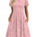 Short Sleeve A-line Mini Dresses with Pockets (US Only)