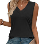 Business Casual V Neck Loose Fit Tank Top (US Only)