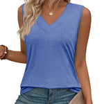 Business Casual V Neck Loose Fit Tank Top (US Only)