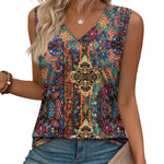 Business Casual V Neck Loose Fit Tank Top (US Only)