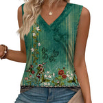 Business Casual V Neck Loose Fit Tank Top (US Only)