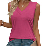 Business Casual V Neck Loose Fit Tank Top (US Only)