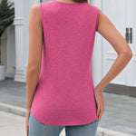 Business Casual V Neck Loose Fit Tank Top (US Only)