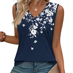Business Casual V Neck Loose Fit Tank Top (US Only)