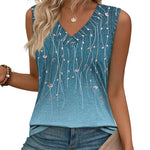 Business Casual V Neck Loose Fit Tank Top (US Only)