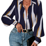 Elegant Lantern Long Sleeve Blouse (US Only)