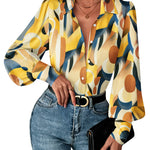 Elegant Lantern Long Sleeve Blouse (US Only)