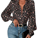 Elegant Lantern Long Sleeve Blouse (US Only)