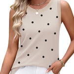 Summer Crew Neck Ribbed Knit Tank Top (US Only)