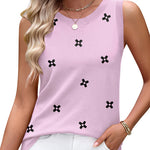 Summer Crew Neck Ribbed Knit Tank Top (US Only)