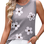 Summer Crew Neck Ribbed Knit Tank Top (US Only)