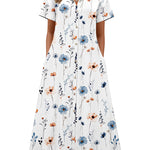 Resort Casual A-Line Long Sundress (US Only)