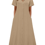 Resort Casual A-Line Long Sundress (US Only)
