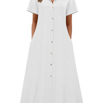 Resort Casual A-Line Long Sundress (US Only)