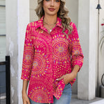 Nadorine Business Casual 3/4 Sleeve V Neck Collared Blouse for Women Casual Business Work Office 2026 | Under $40