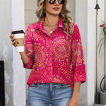 Nadorine Business Casual 3/4 Sleeve V Neck Collared Blouse for Women Casual Business Work Office 2026 | Under $40