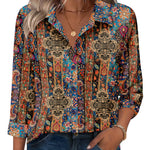 Nadorine Business Casual 3/4 Sleeve V Neck Collared Blouse for Women Casual Business Work Office 2026 | Under $40