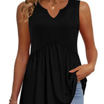 Flowy Peplum Hem Babydoll Blouse (US Only)