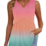 Flowy Peplum Hem Babydoll Blouse (US Only)