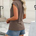 Nadorine Effortless Style Cap Short Sleeve Tops for Women Casual Work Office Loose Fit 2026 | Under $25