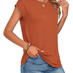 Nadorine Effortless Style Cap Short Sleeve Tops for Women Casual Work Office Loose Fit 2026 | Under $25