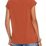 Nadorine Effortless Style Cap Short Sleeve Tops for Women Casual Work Office Loose Fit 2026 | Under $25
