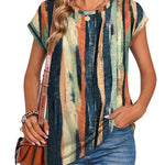 Nadorine Effortless Style Cap Short Sleeve Tops for Women Casual Work Office Loose Fit 2026 | Under $25
