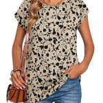 Nadorine Effortless Style Cap Short Sleeve Tops for Women Casual Work Office Loose Fit 2026 | Under $25