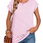 Nadorine Effortless Style Cap Short Sleeve Tops for Women Casual Work Office Loose Fit 2026 | Under $25