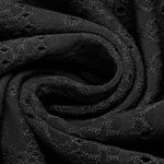 Nadorine Short Sleeve Tops for Women Casual V Neck T-Shirts Petal Sleeve Shirt Eyelet Pleated Loose Blouses (Us Only)