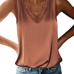 Nadorine 2023 Women's Silk Satin Tank Tops
