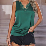 Nadorine 2023 Women's Silk Satin Tank Tops
