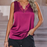 Nadorine 2023 Women's Silk Satin Tank Tops