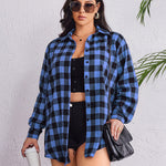 Zeagoo Womens Plus Size Flannel Plaid Shirt