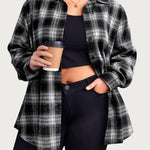 Zeagoo Womens Plus Size Flannel Plaid Shirt