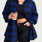 Zeagoo Womens Plus Size Flannel Plaid Shirt