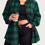 Zeagoo Womens Plus Size Flannel Plaid Shirt