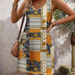 Nadorine Loose V Neck Sleeveless Sundresses Swimsuit Coverup
