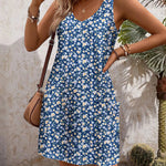 Nadorine Loose V Neck Sleeveless Sundresses Swimsuit Coverup