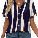 Dressy Casual Short Sleeve Button Down Shirts (US Only)