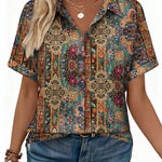 Dressy Casual Short Sleeve Button Down Shirts (US Only)