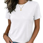 Casual Summer Basic Crewneck Tee (US Only)