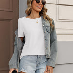 Casual Summer Basic Crewneck Tee (US Only)